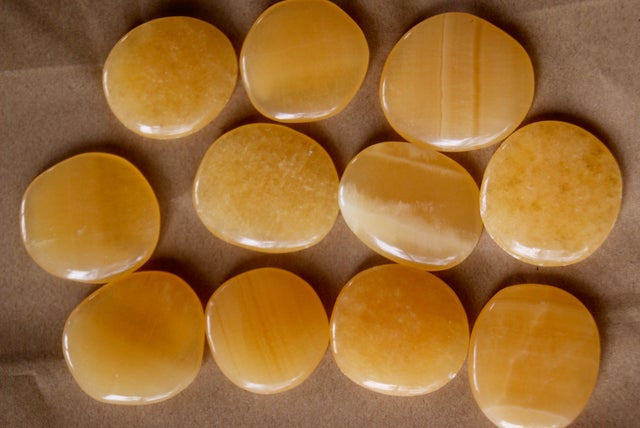 Orange Calcite Flatstone