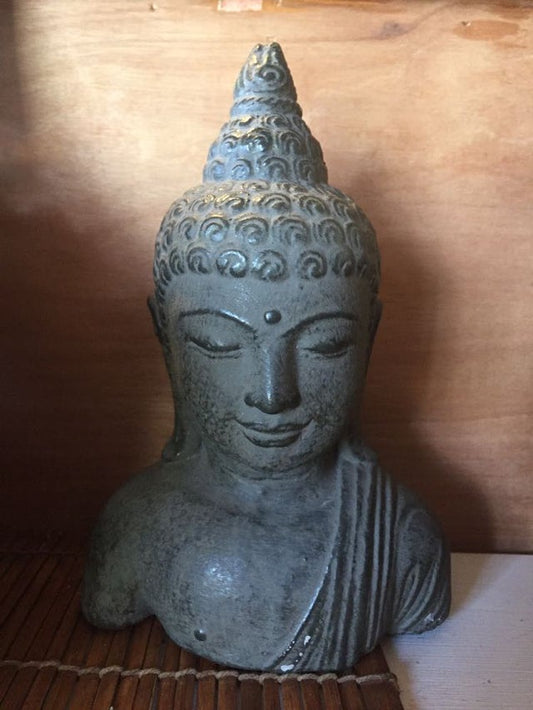 Stone Buddha ~ Grey Bust
