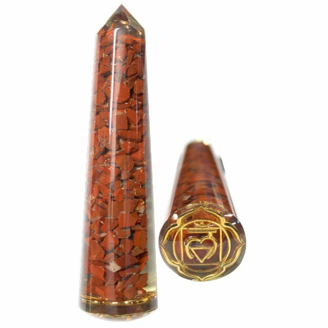 Massager – Base Chakra Red Jasper Smooth 11.5cm
