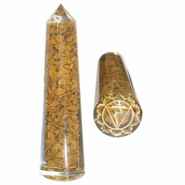 Massager – Solar Plexus Yellow Agate Smooth 11.5cm