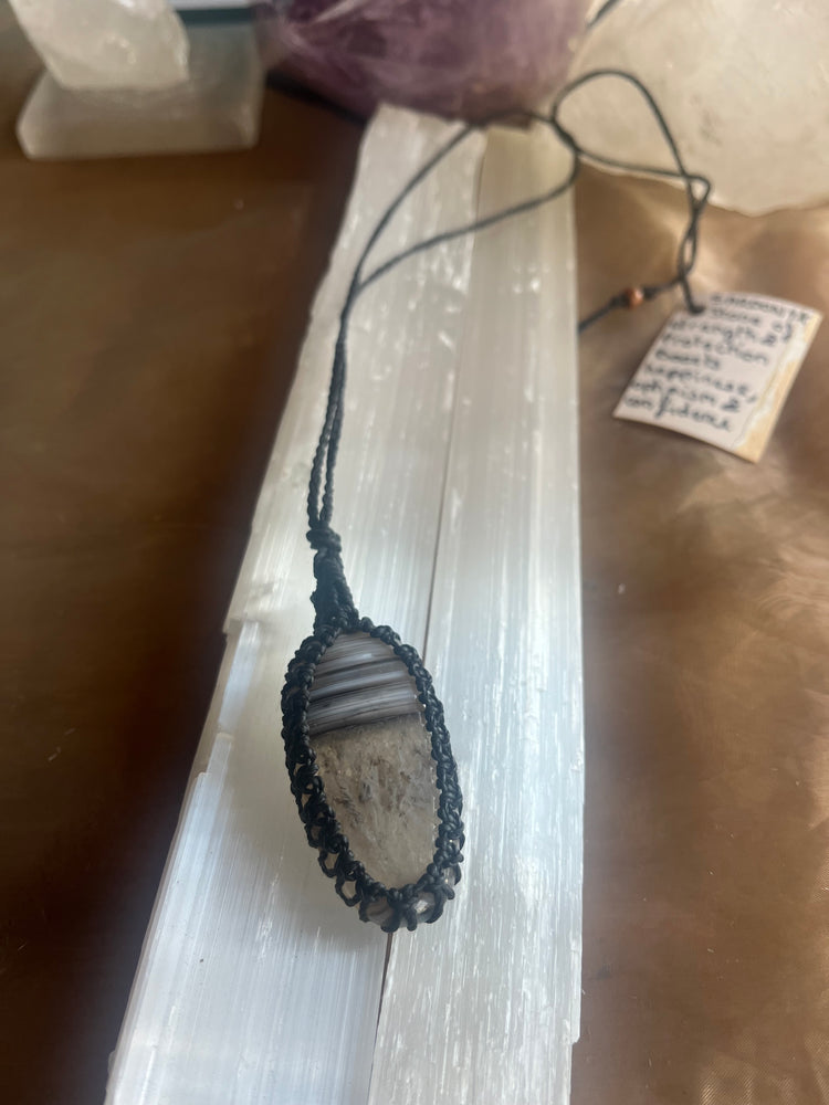 Sardonyx Macrame Necklace