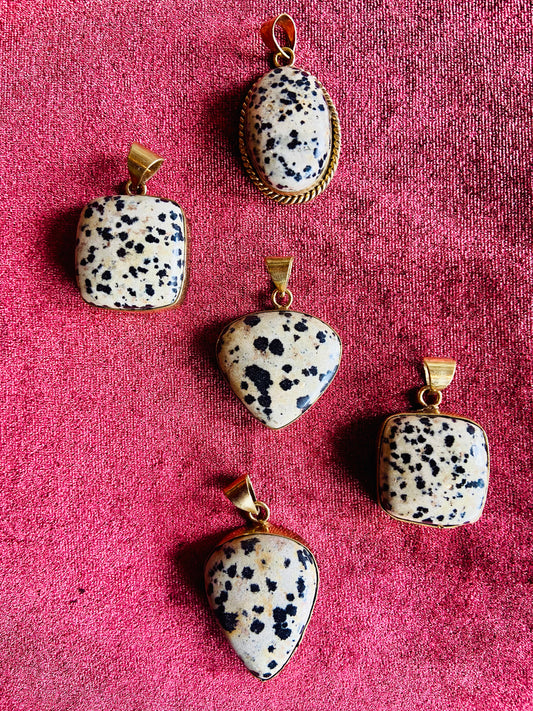 Dalmatian Jasper Pendant