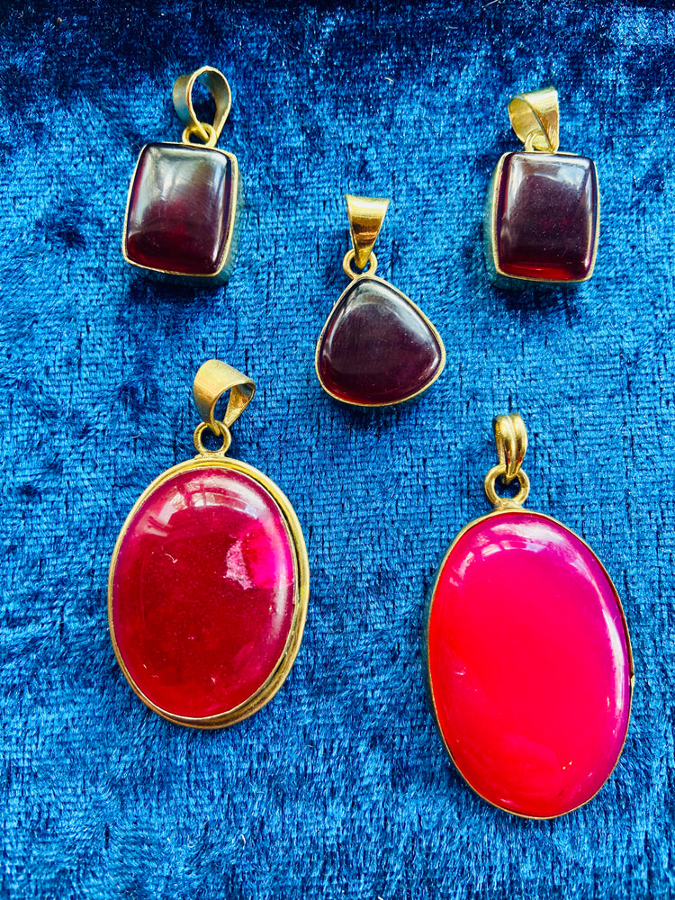 Red Onyx Pendant