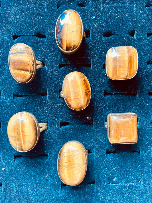 Tiger's Eye Ring Large