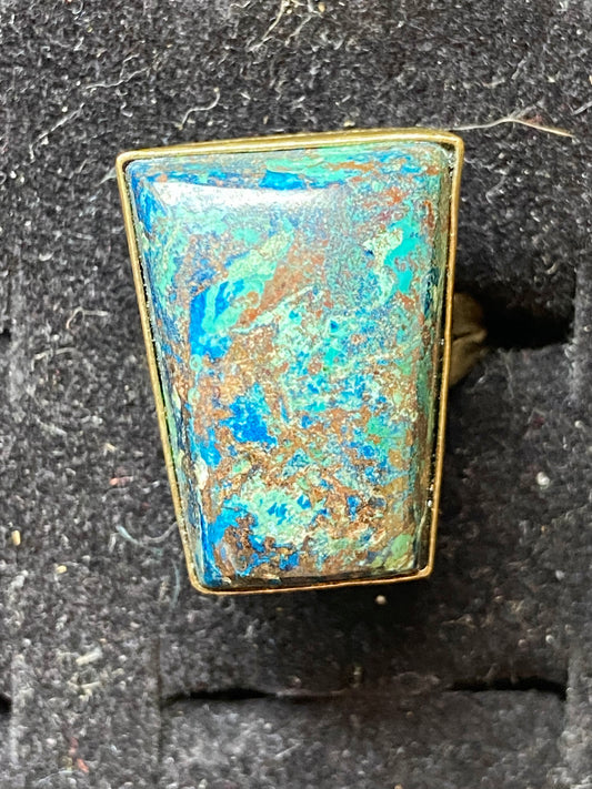 Chrysocolla Ring Large