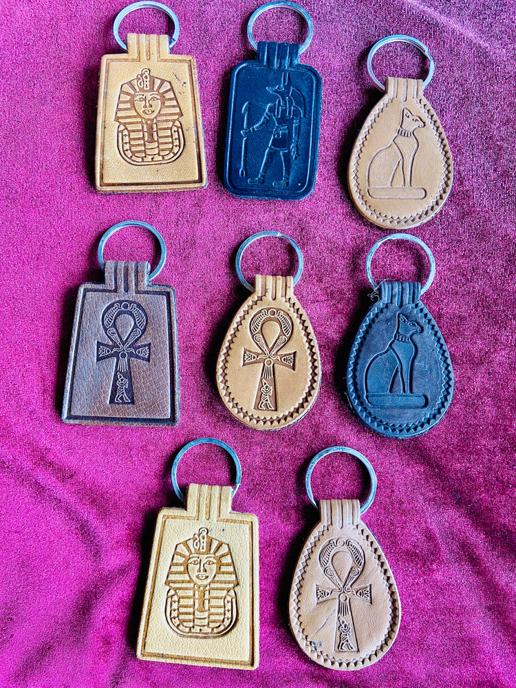Egyptian Leather Key Ring