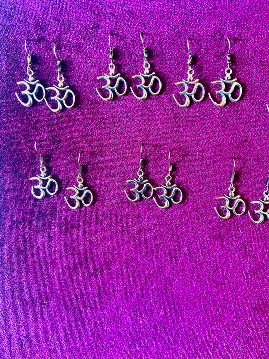 Om Earrings Bronze