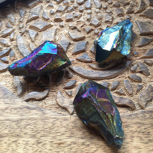 Titanium Aura Quartz Point