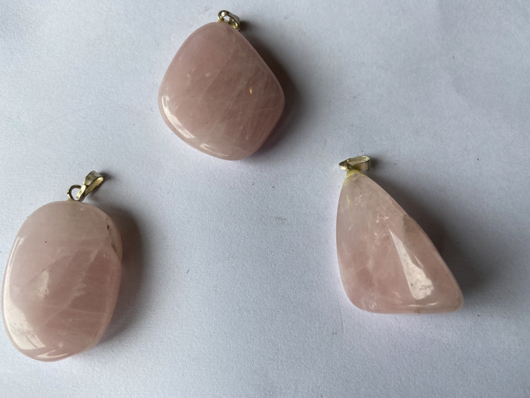 Rose Quartz Tumble Pendant