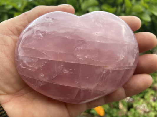 Rose Quartz Heart Large