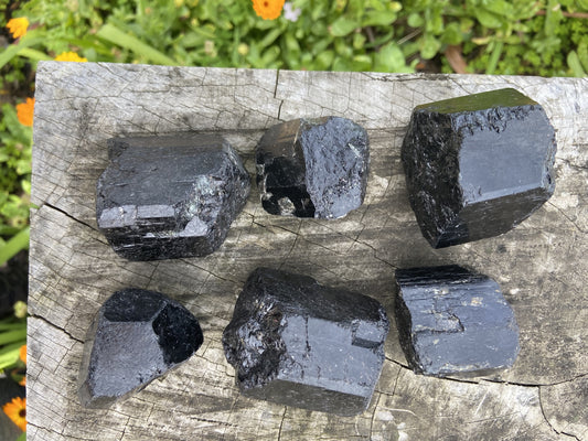 Black Tourmaline Tumbled Specimen Large