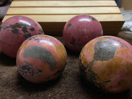 Rhodonite Sphere