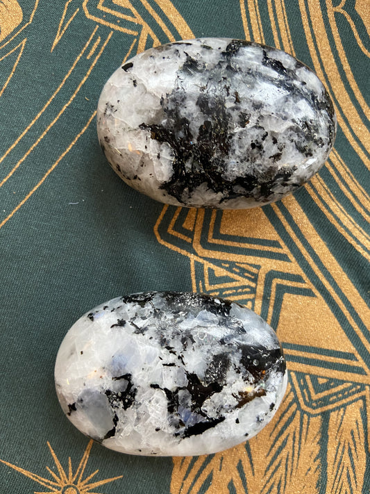 Rainbow Moonstone Palm Stone