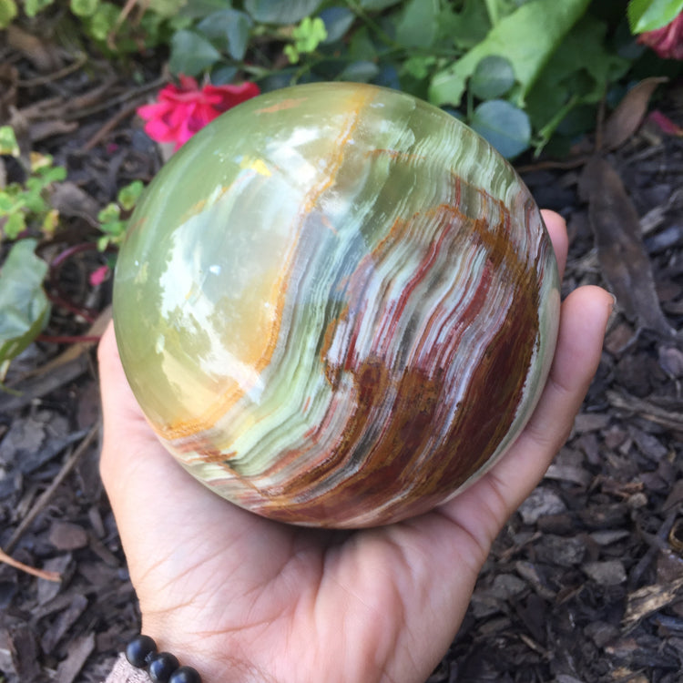 Banded Onyx Sphere Medium