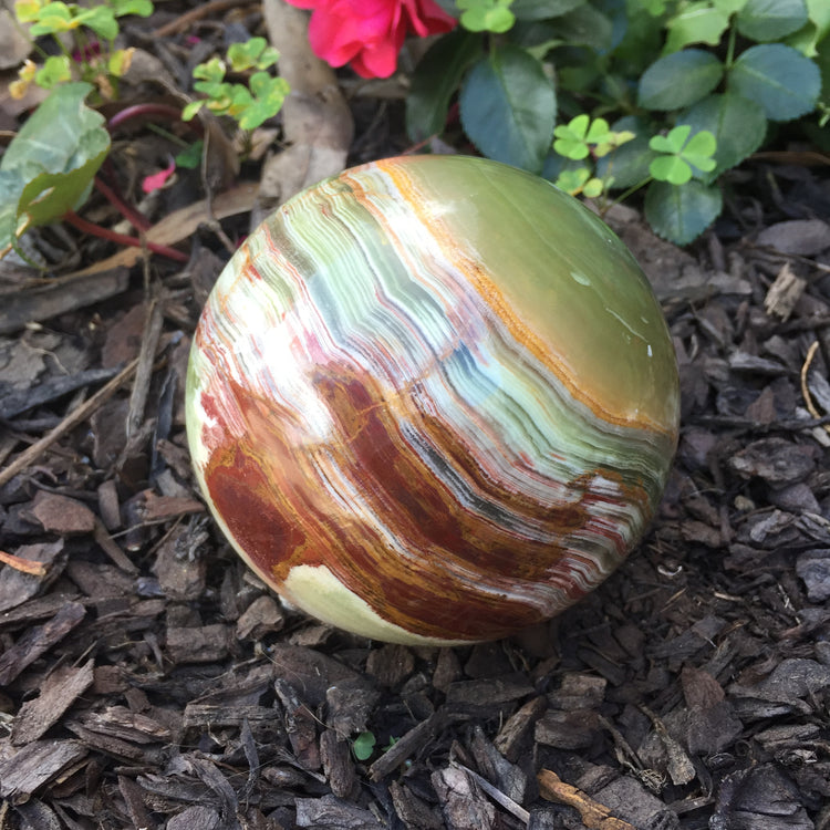 Banded Onyx Sphere Medium