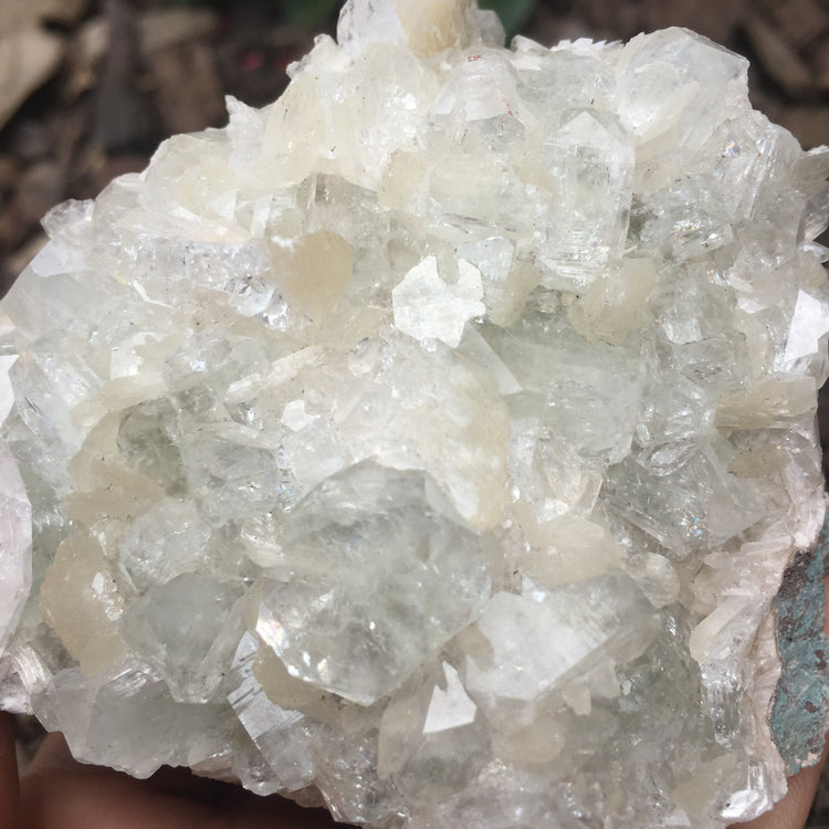 Apophyllite & Stilbite Zeolite Standing Specimen