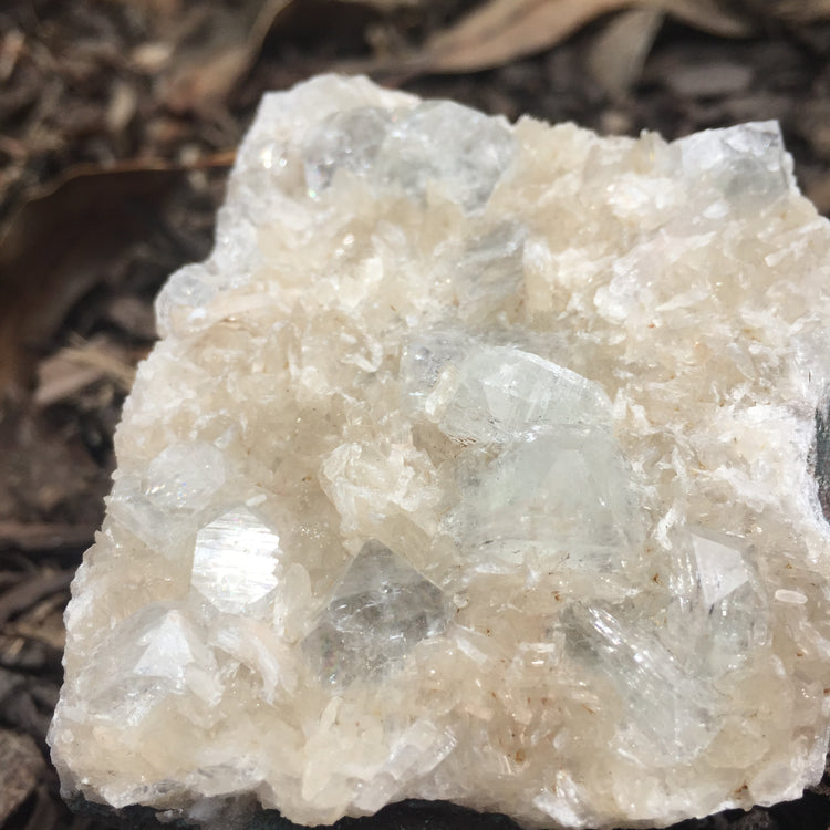 Apophyllite & Stilbite Cluster Zeolite Medium