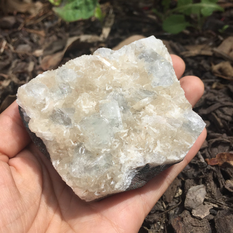 Apophyllite & Stilbite Cluster Zeolite Medium