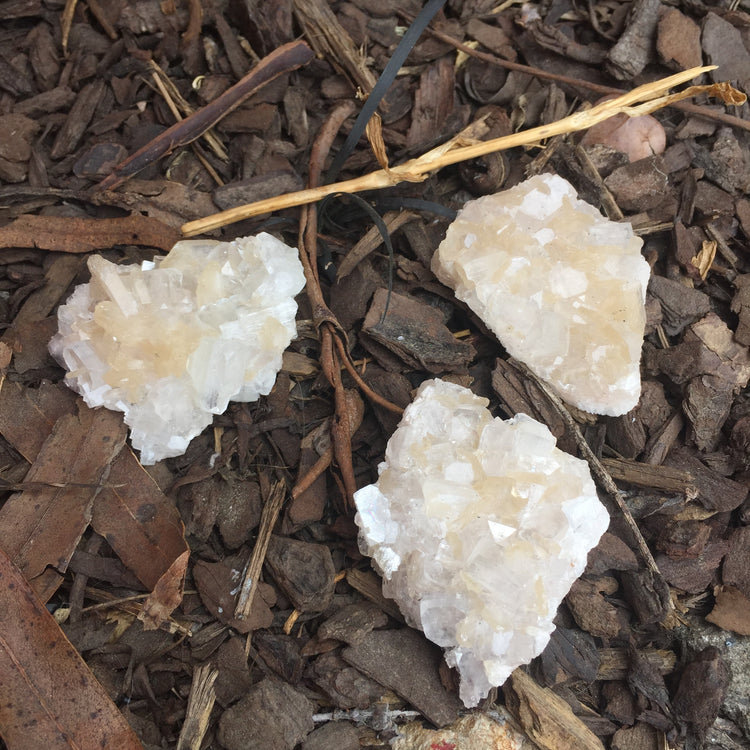 Apophyllite & Stilbite Zeolite Cluster Medium 3