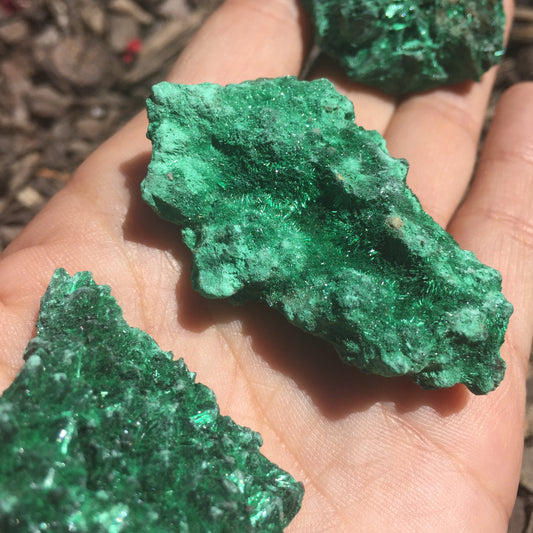 Rough Velvet Malachite Specimen