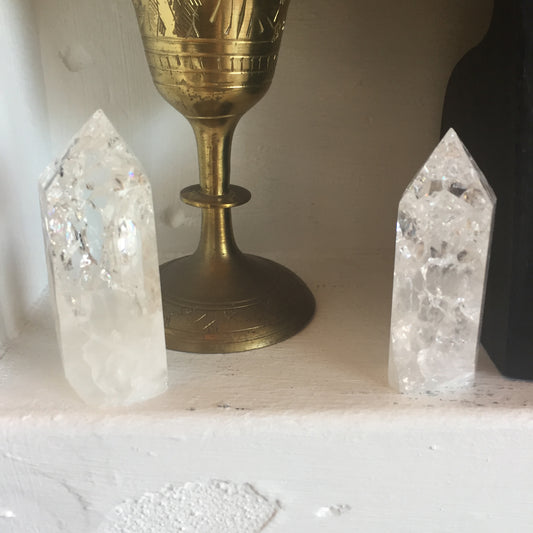 Cracked Quartz Tower Point