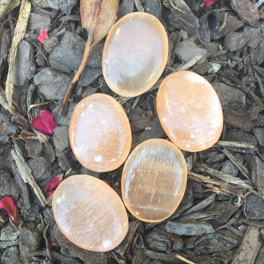 Orange Selenite Flatstone