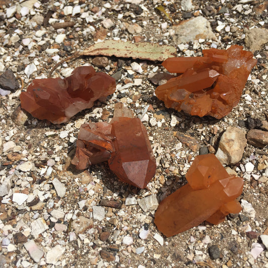 Tangerine Quartz Cluster