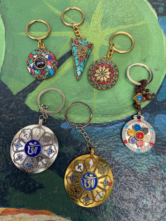 Tibetan Good Luck Keychain