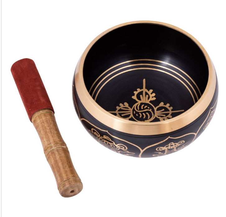 Brass Black Singing Bowl 15 cm