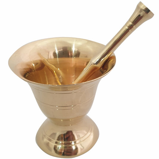 MORTAR AND PESTLE – Brass 9cmx9cm