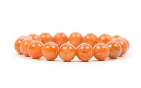 Orange Orchid Calcite Bracelet 8mm